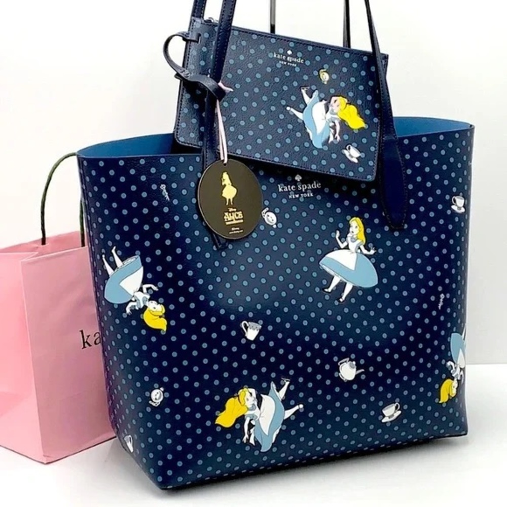 Disney x Kate Spade Alice in Wonderland Tote Bag
